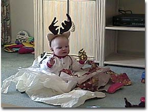 Cole Newman Christmas 2000 with my Reindeer Suit