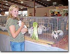 Amanda and her Bunny and Ribbon